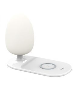 LDNIO Y3 RGB Stona Lampa sa Wireless punjenjem bijela